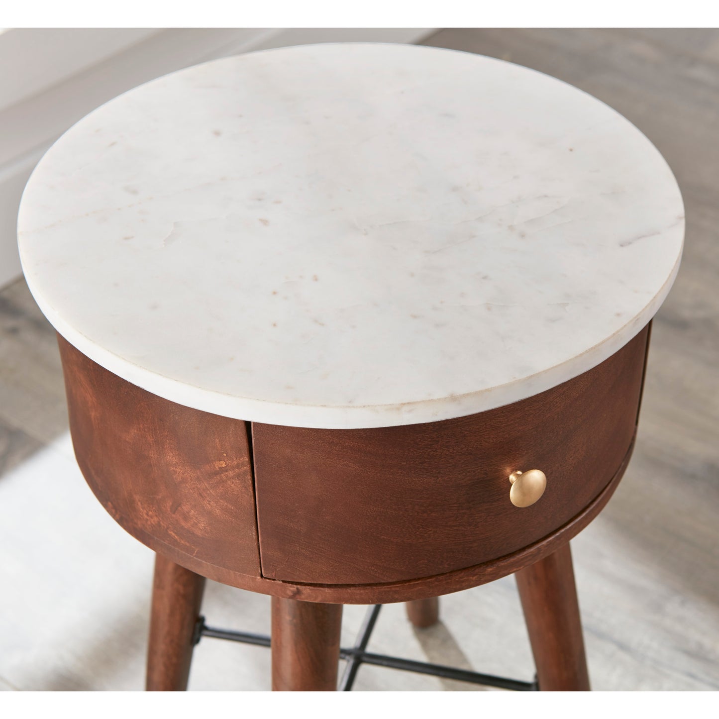 Luxe Stone Accent Table