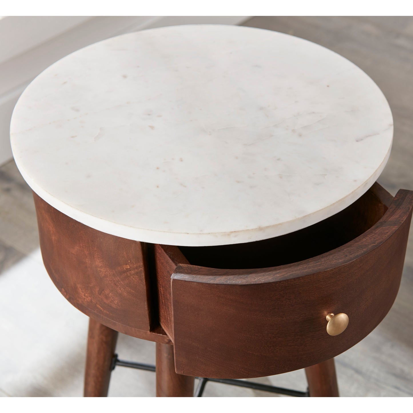 Luxe Stone Accent Table