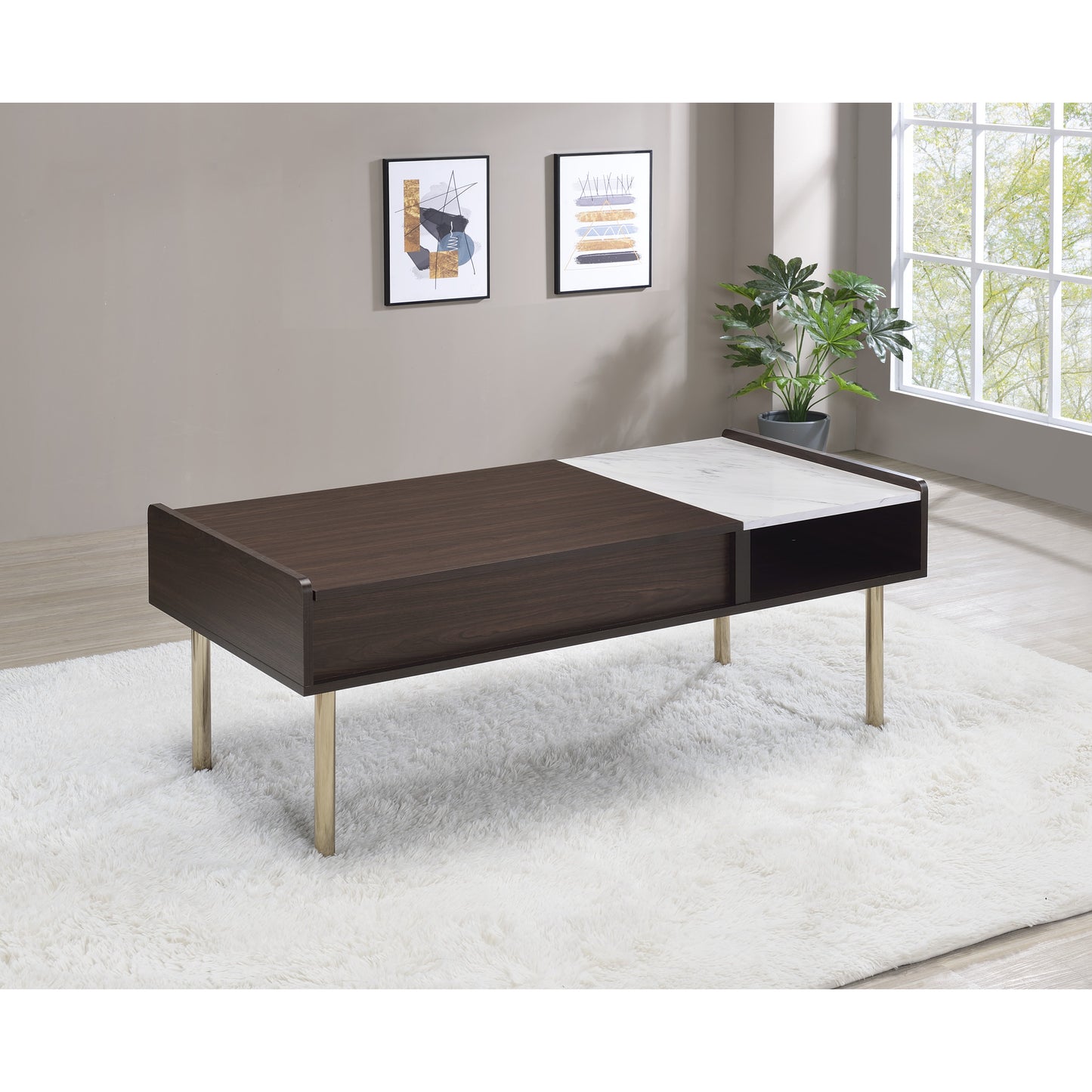 The MetroLift Dual-Top Coffee Table