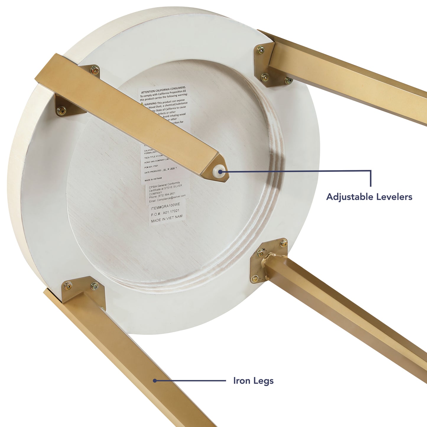 Gracie End Table, White