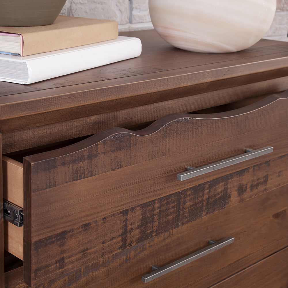 Rustic Wave Nightstand