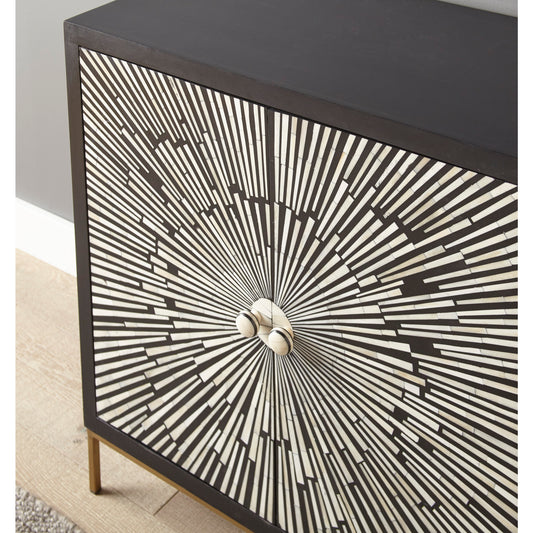 Luna Burst Bone Inlay Cabinet