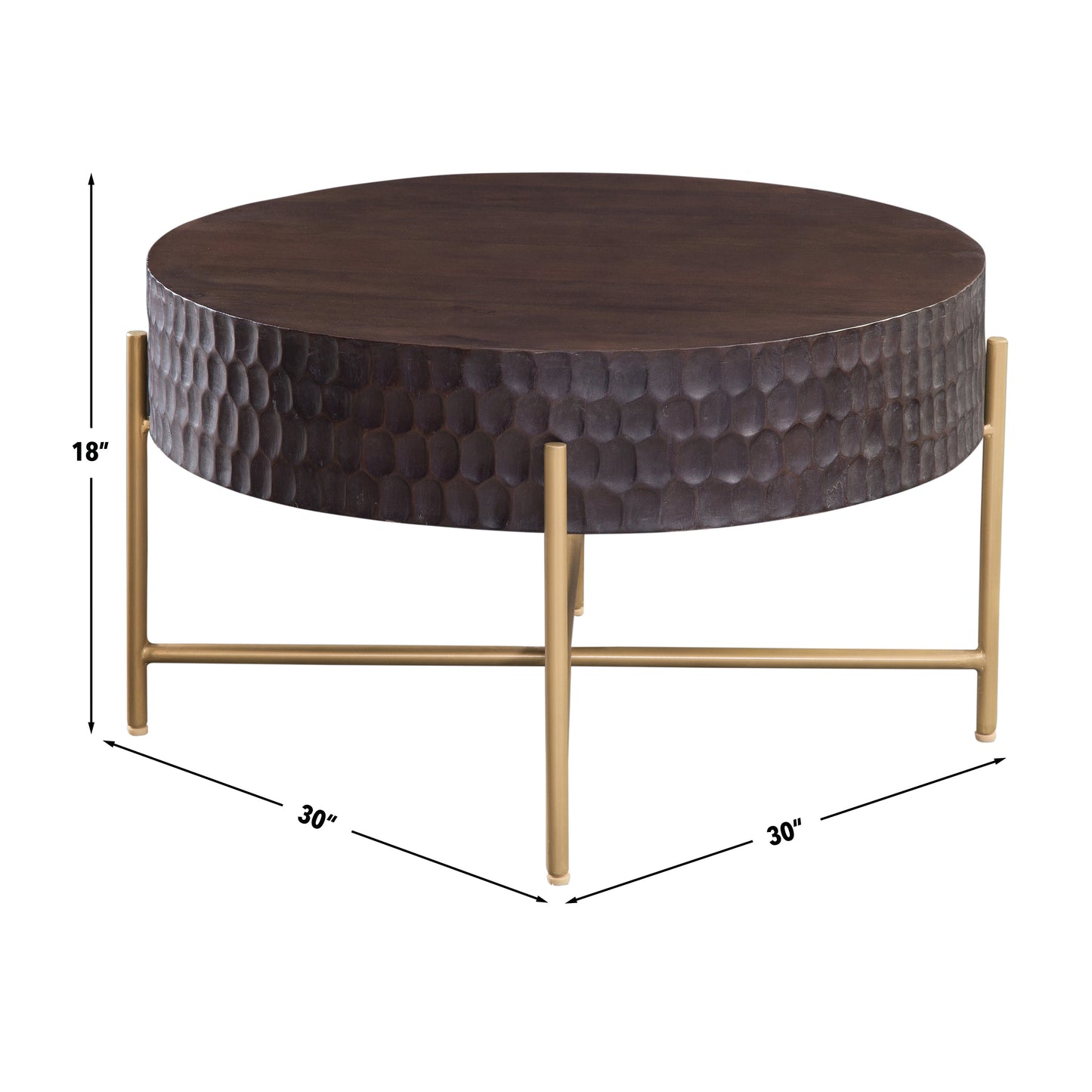 Bobbi 30″ Round Coffee Table