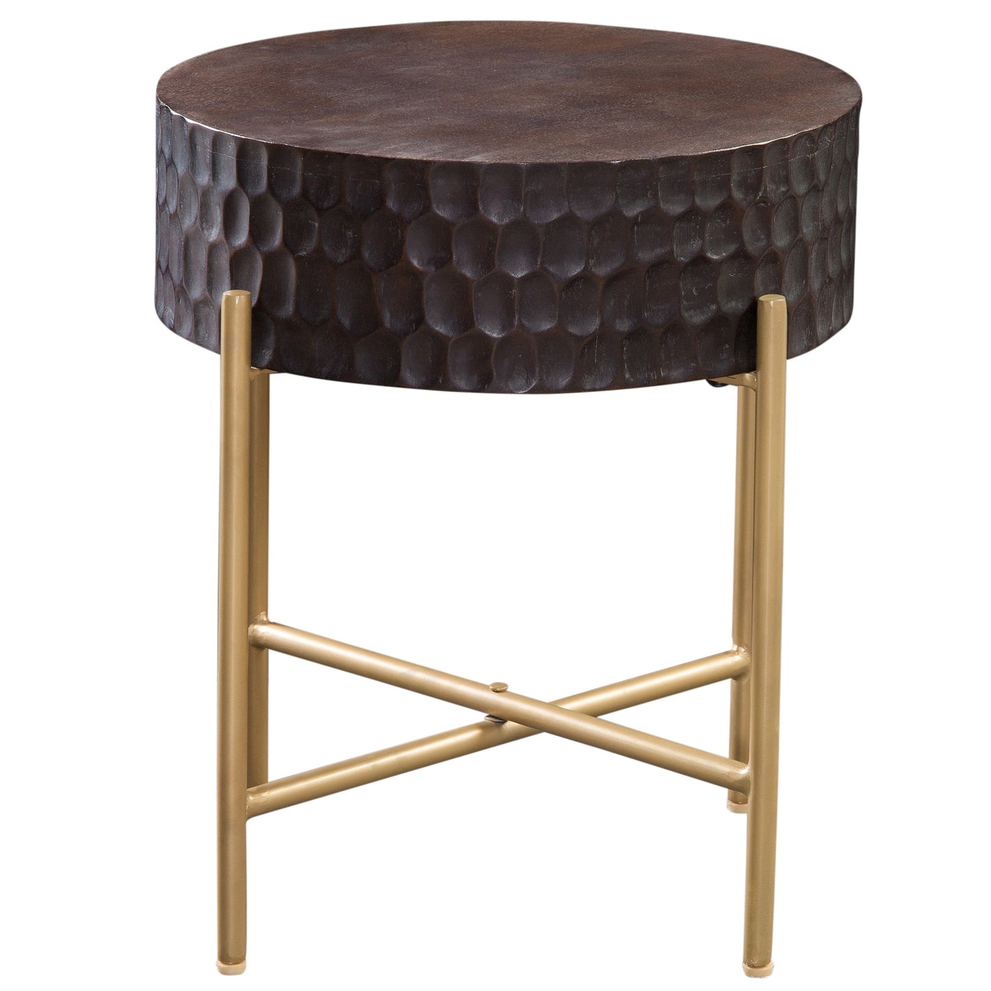 Bobbi 18″ Round Solid Wood End Table
