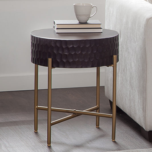 Bobbi 18″ Round Solid Wood End Table