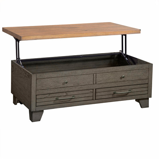 Bear Creek Brown Lift Top Coffee Table