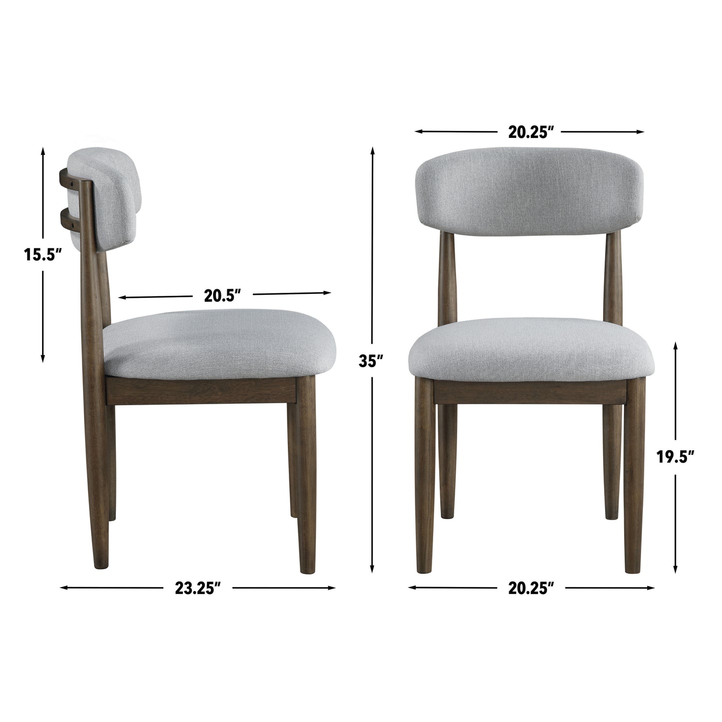 Set of 2 Burlington Upholstered Side Chairs