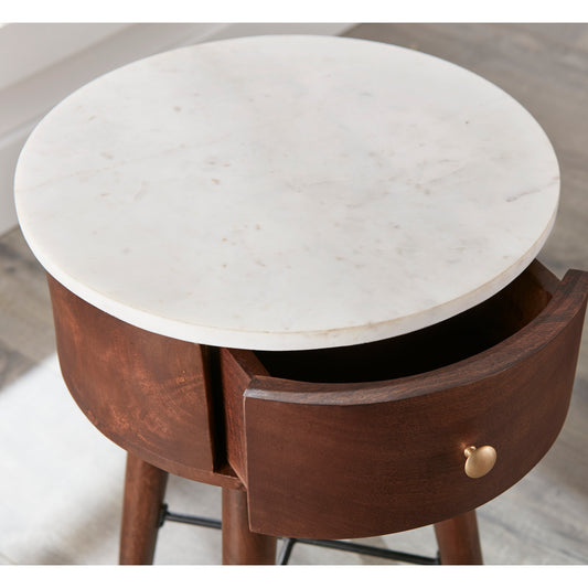 Luxe Stone Accent Table
