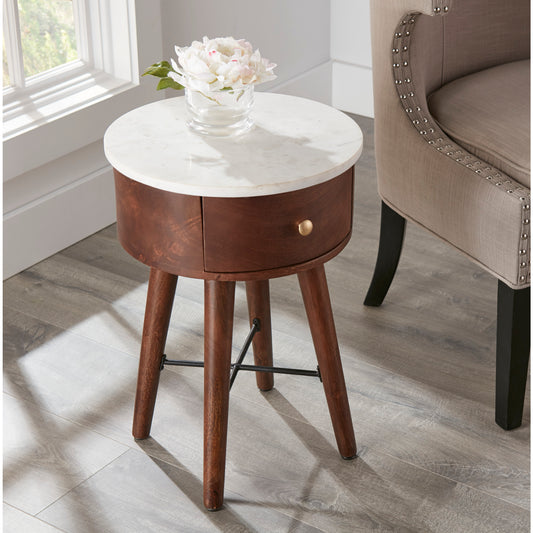 Luxe Stone Accent Table