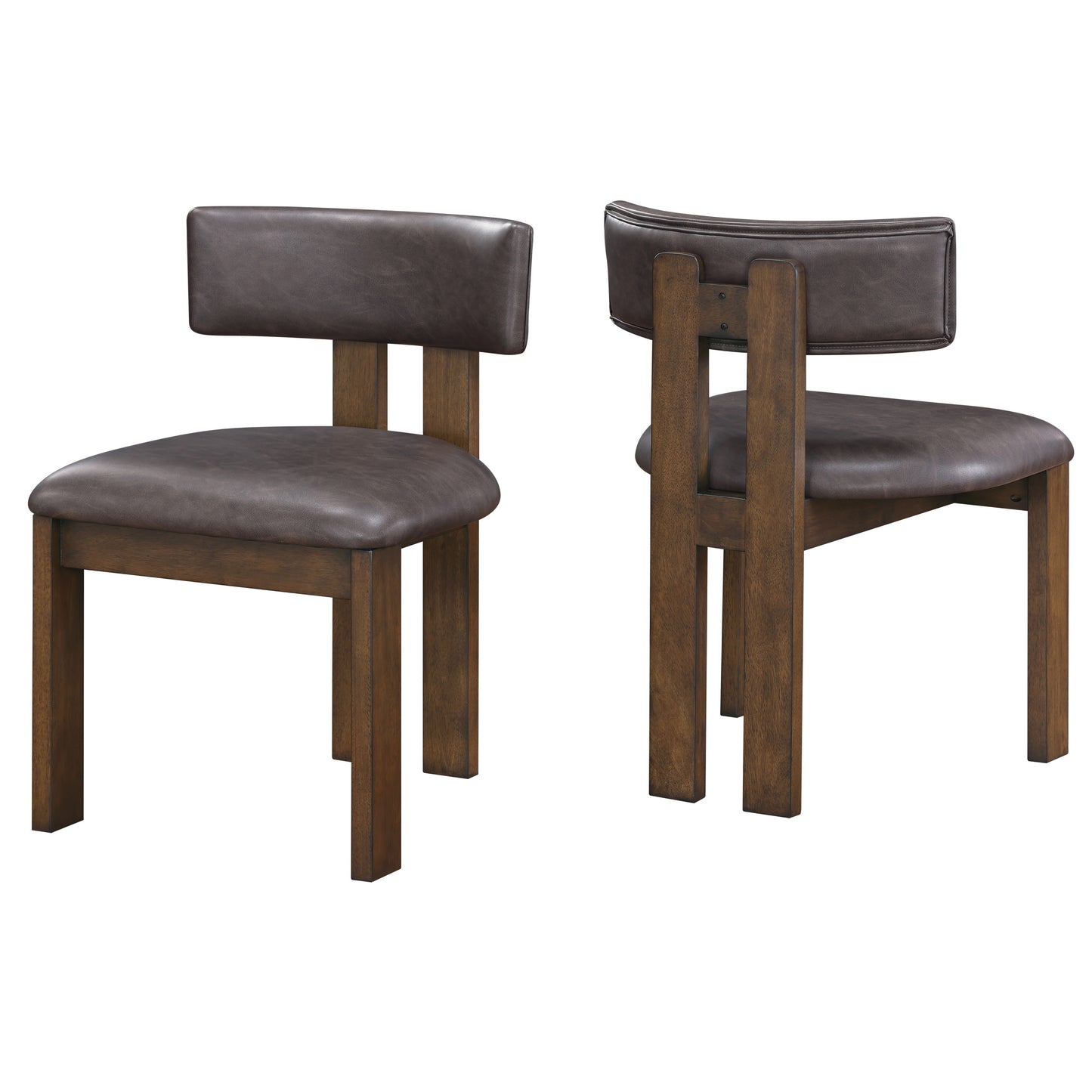 Set of 2 Cambridge Vegan Leather Side Chairs