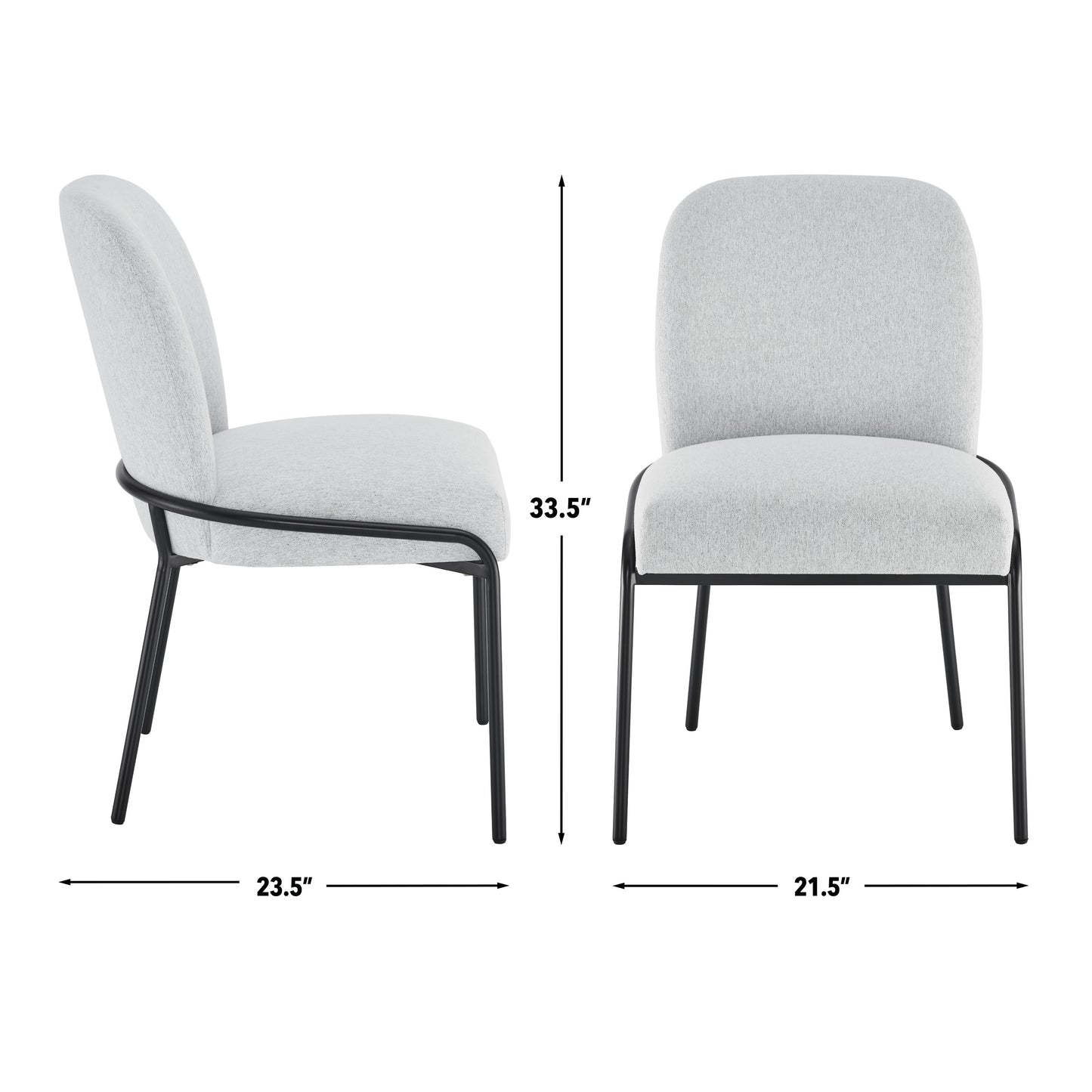 Set of 2 Conrad Upholstered Side Chairs