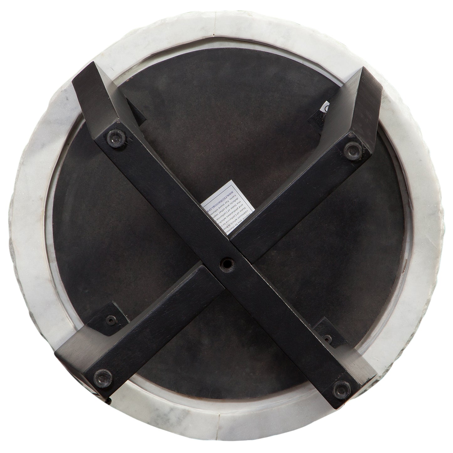 Chrissy 20″ Round White Marble End Table