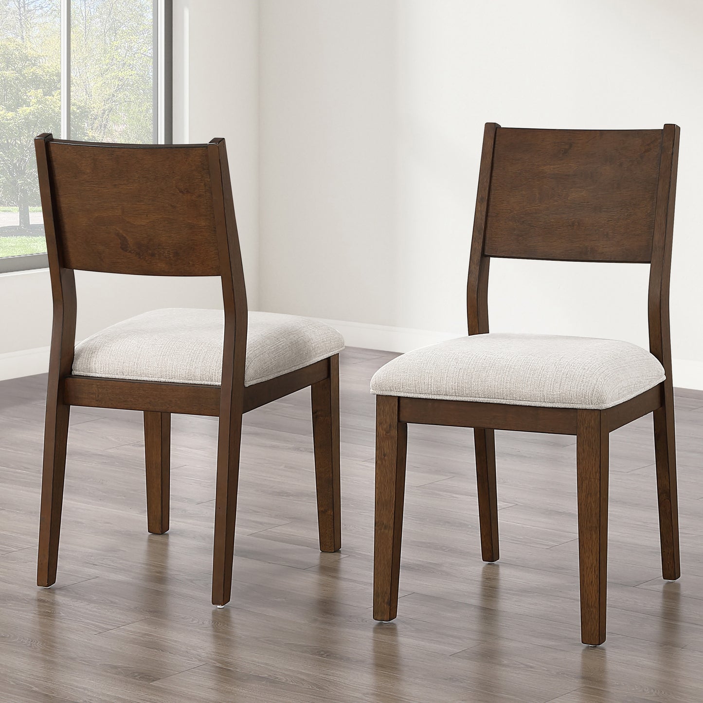 Set of 2 Canton Cushioned Seat Side Chairs