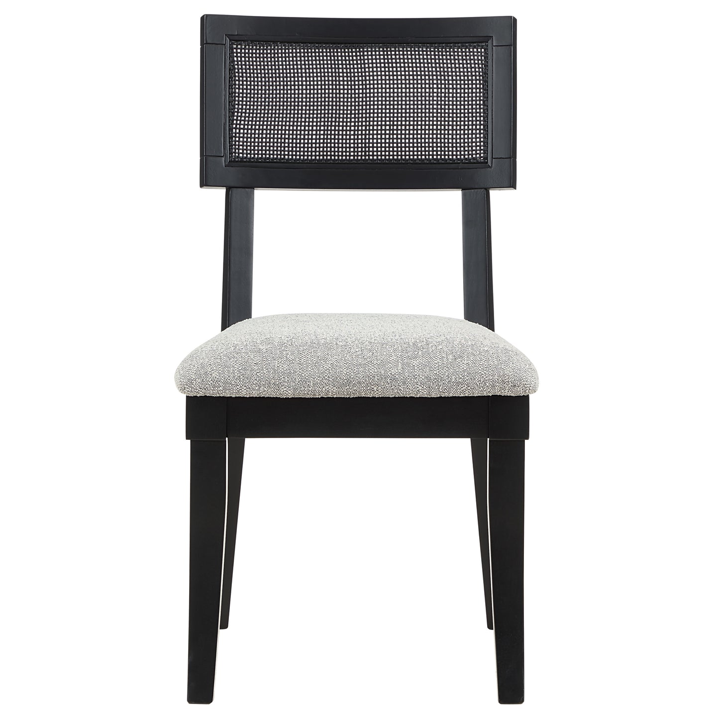 Set of 2 Colvin Cane Side Chairs, Black