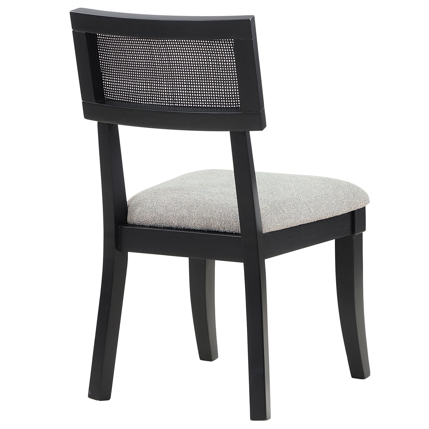 Set of 2 Colvin Cane Side Chairs, Black