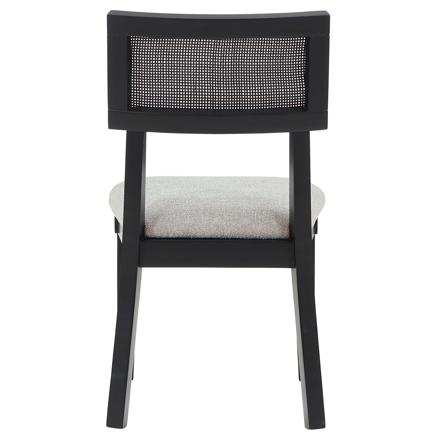 Set of 2 Colvin Cane Side Chairs, Black