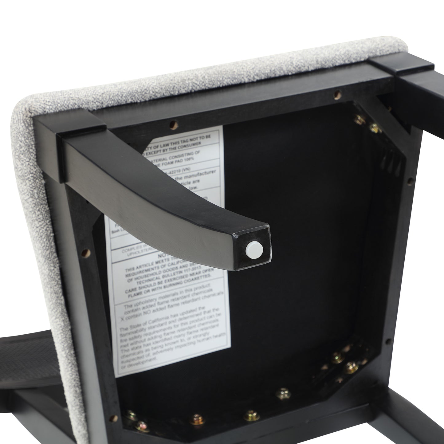 Set of 2 Colvin Cane Side Chairs, Black