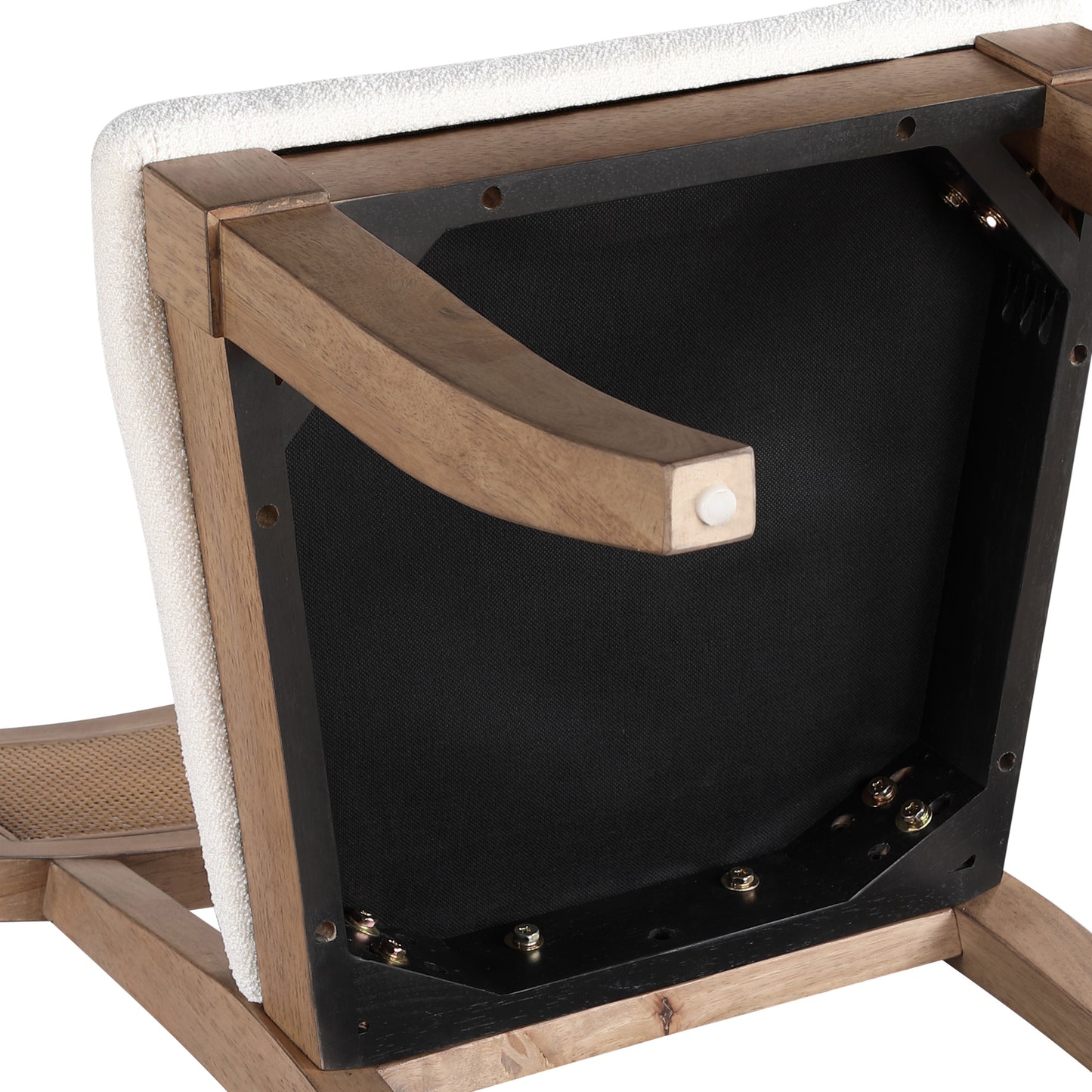 Set of 2 Colvin Cane Side Chairs, Brown