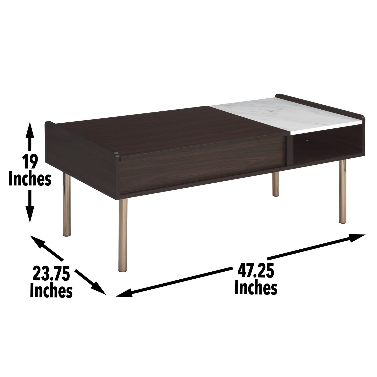 The MetroLift Dual-Top Coffee Table