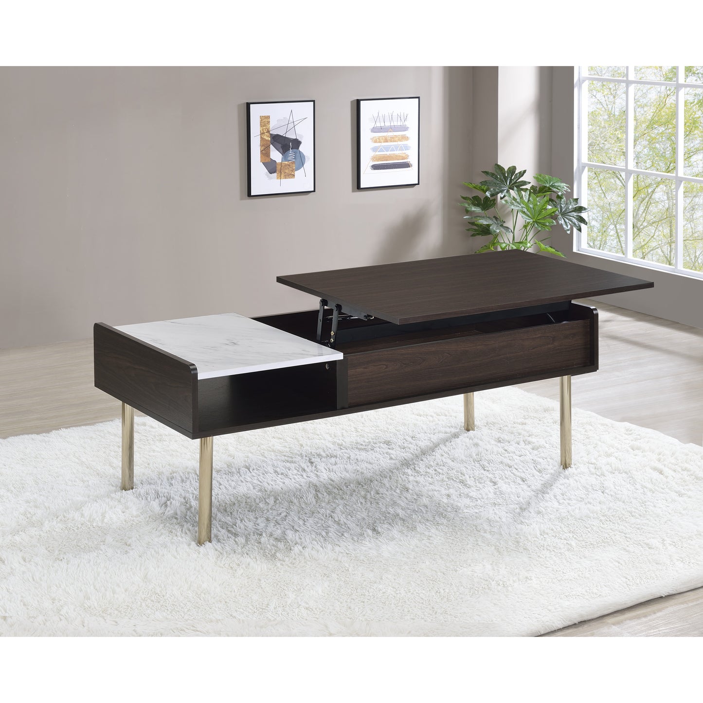 The MetroLift Dual-Top Coffee Table