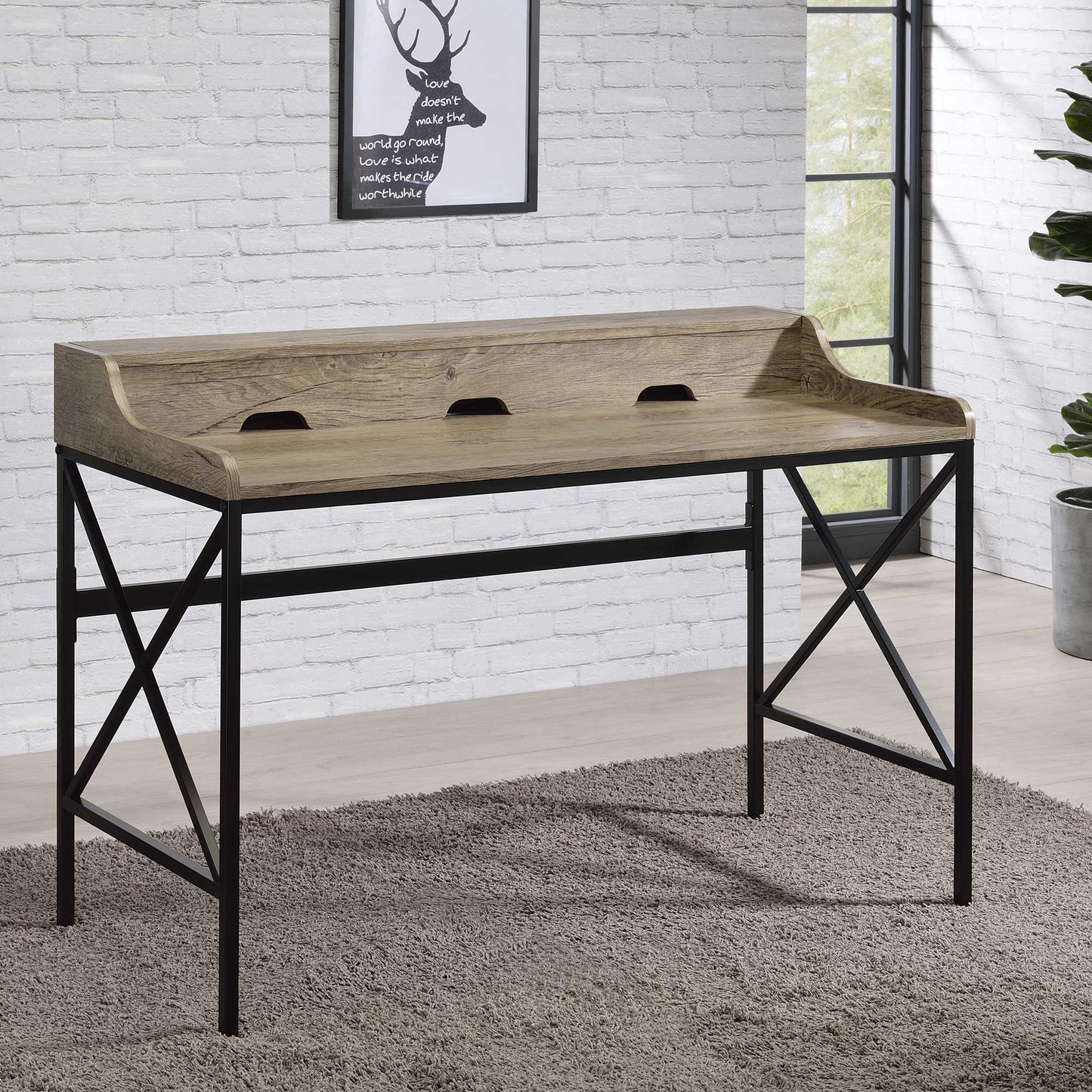 The Ironwood Industrial Writing Desk
