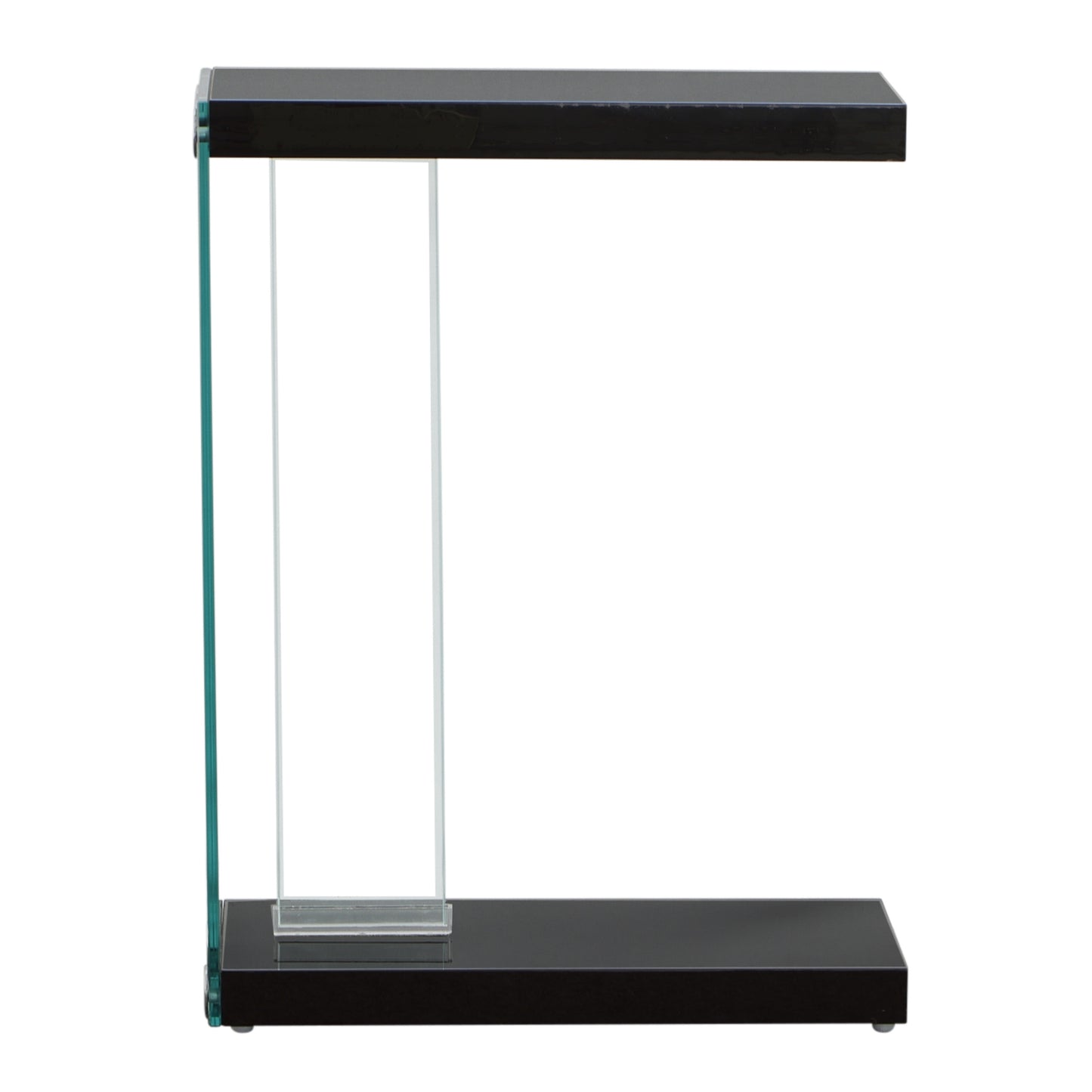 Elaina Chair Side End Table, Glossy Black