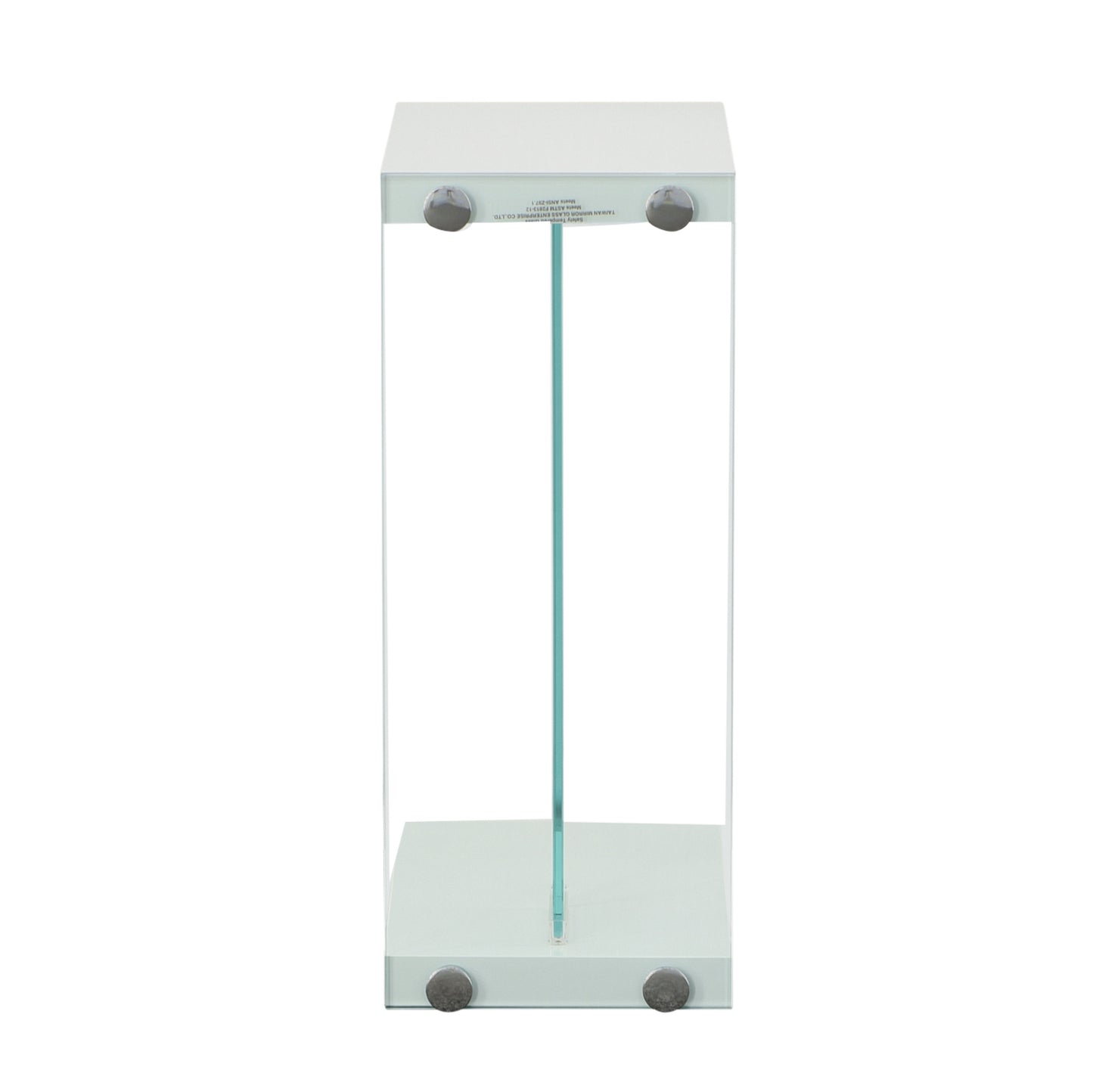 Elaina Chair Side End Table, Glossy White