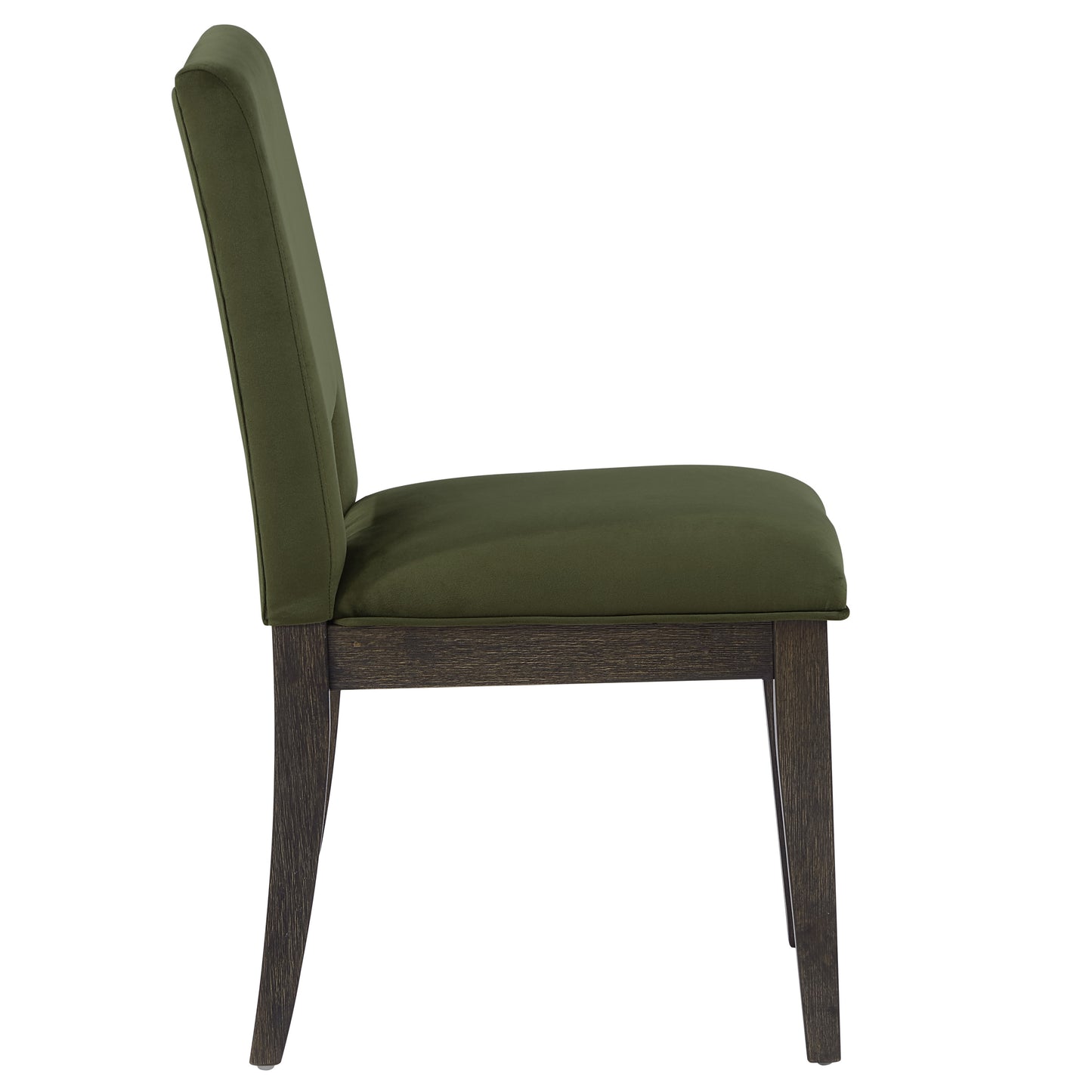 Set of 2 Evan Green Velvet Side Chairs