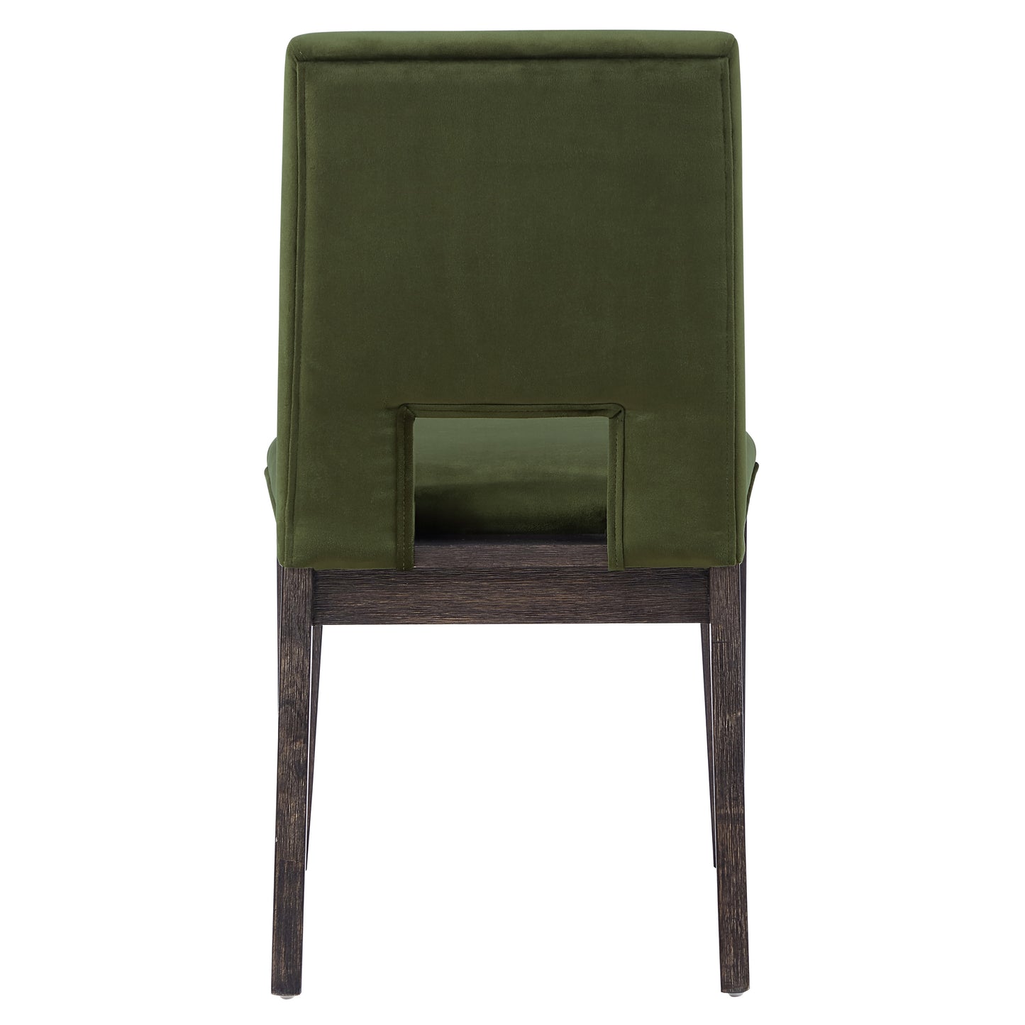 Set of 2 Evan Green Velvet Side Chairs