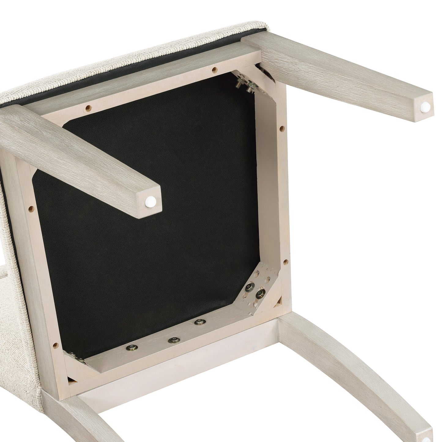 Set of 2 Garland Side Chairs, Greige Finish