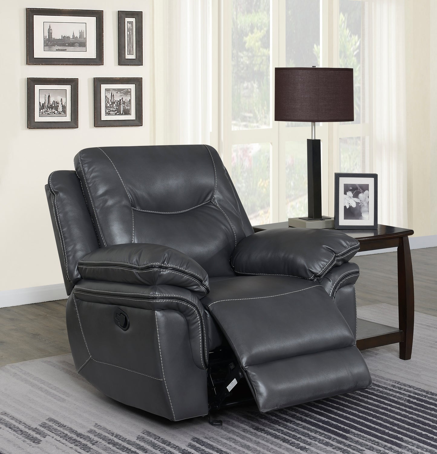 Isabella Recliner Chair Grey