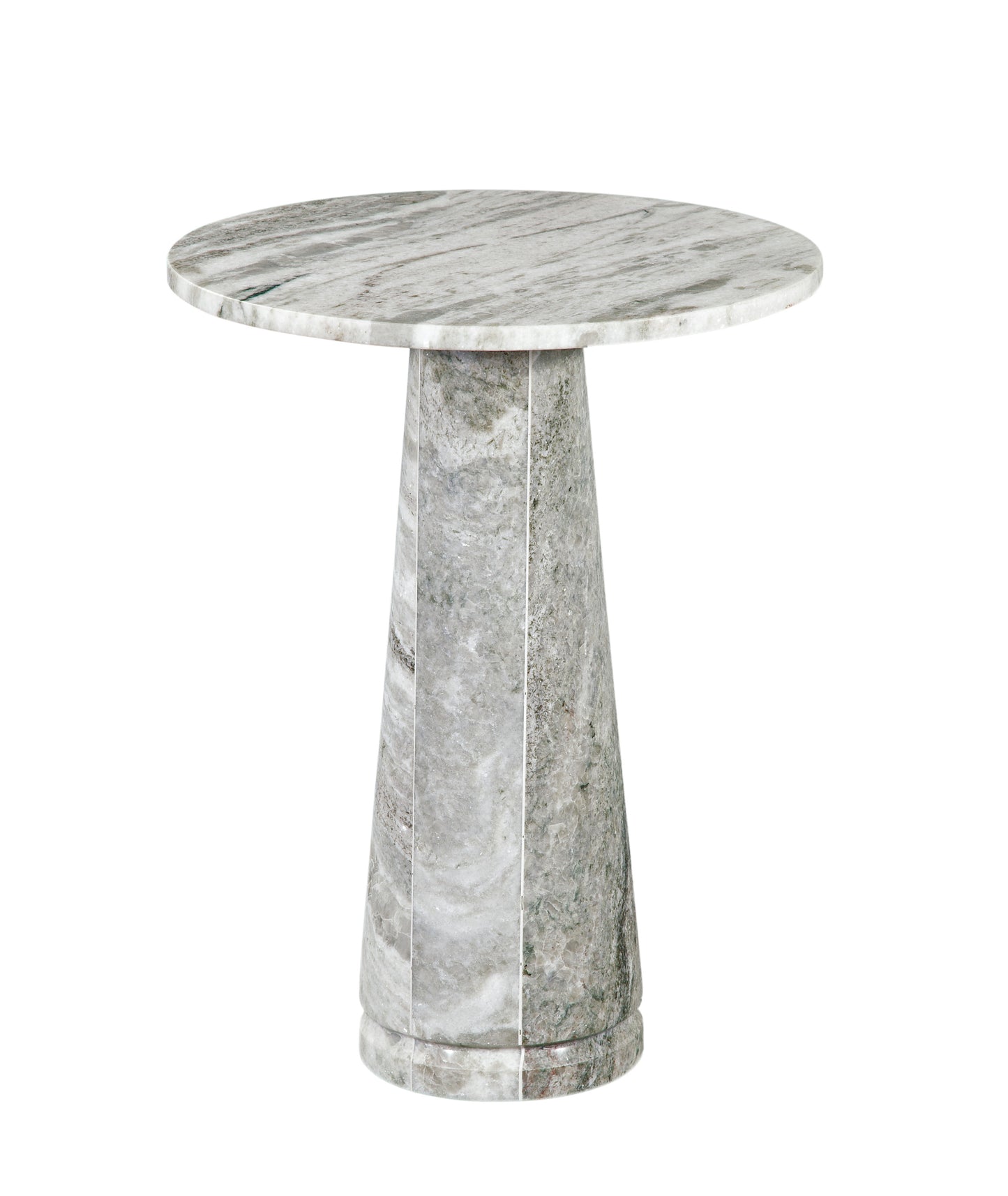 Joni 18″ Round Fantasy Solid Marble Accent End Table
