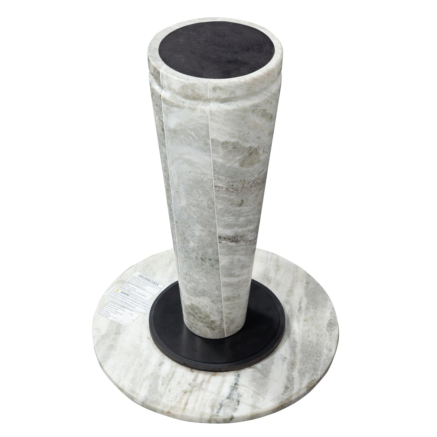 Joni 18″ Round Fantasy Solid Marble Accent End Table