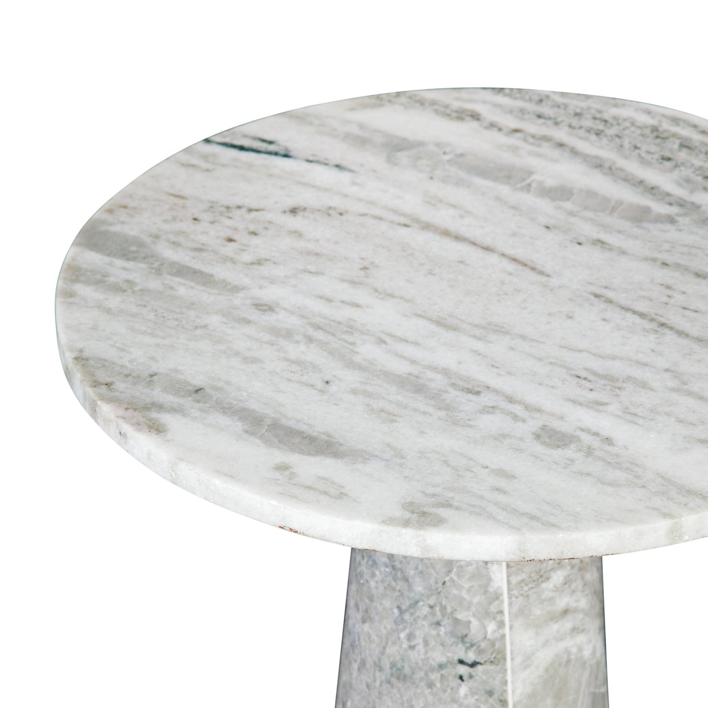 Joni 18″ Round Fantasy Solid Marble Accent End Table