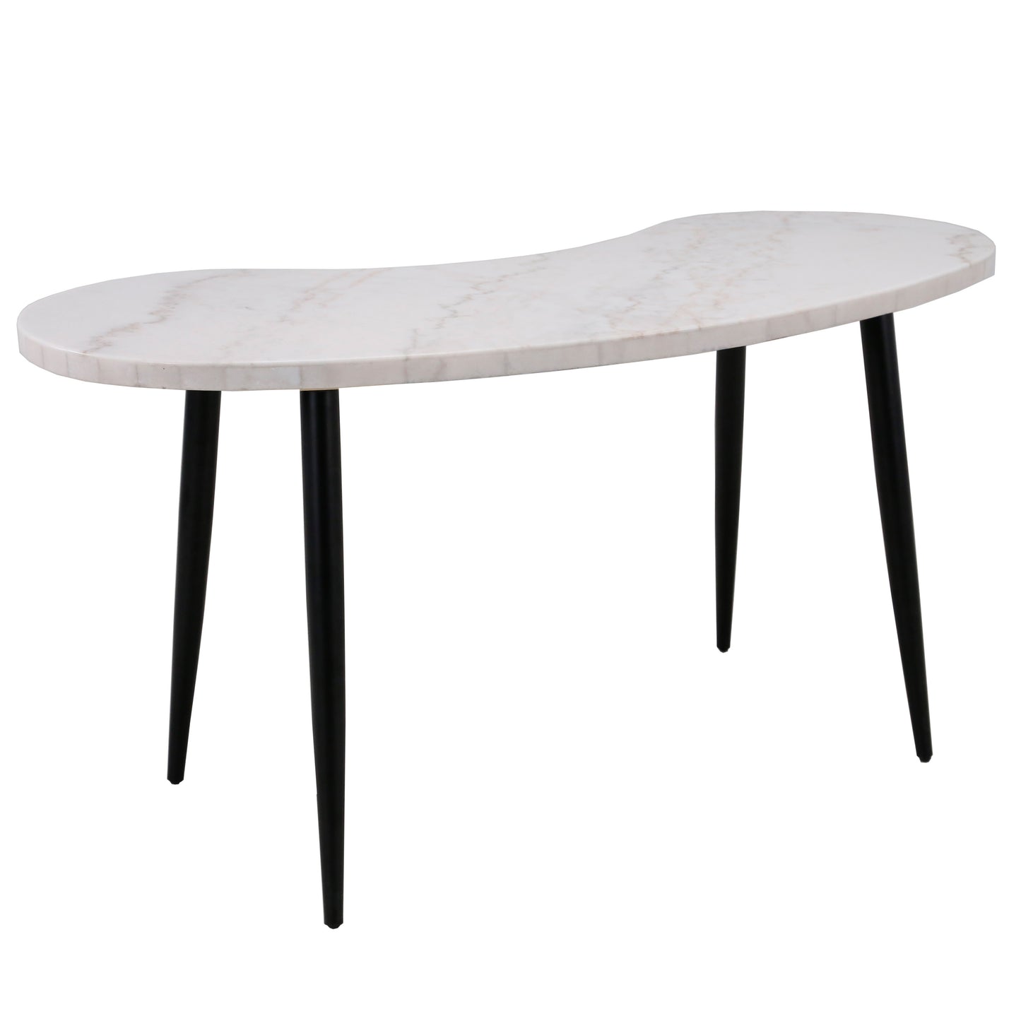 Kingsley 60" White Marble Office Desk