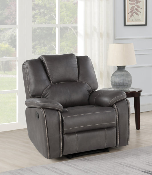 Katrine Charcoal Manual Recliner