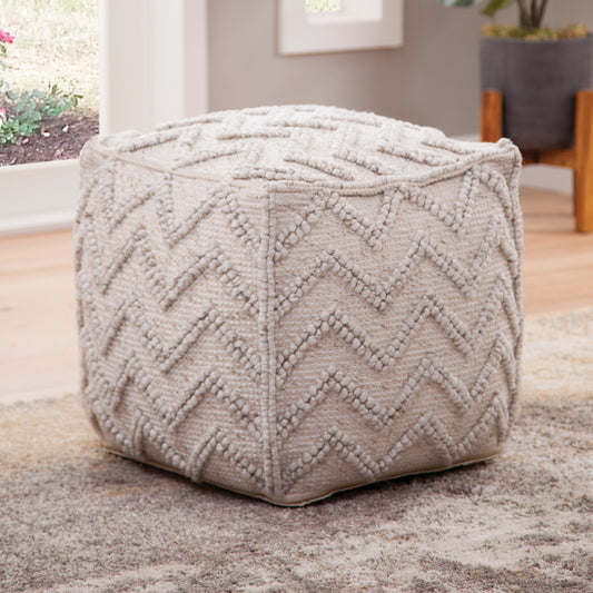 Kenzari Square Zigzag Handwoven