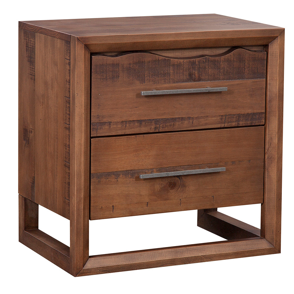 Rustic Wave Nightstand