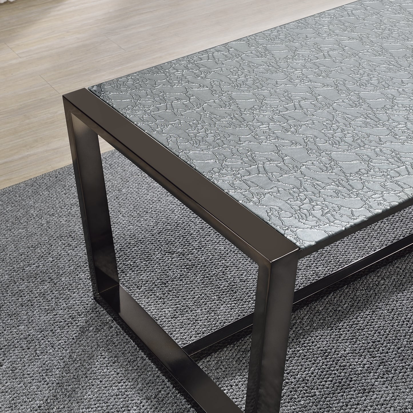 Mazie End Table w/Pattern Mirror