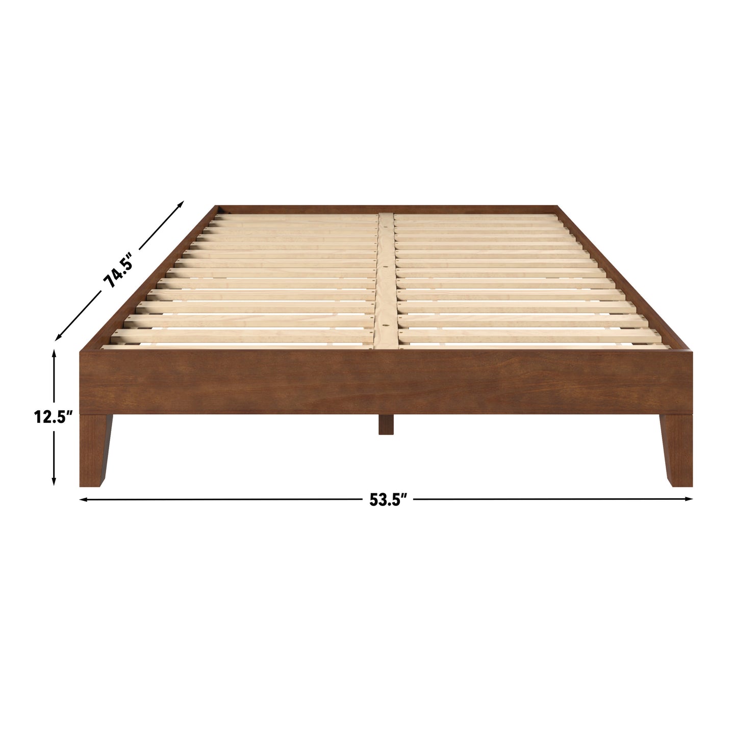 Nix Full Platform Bed Natural