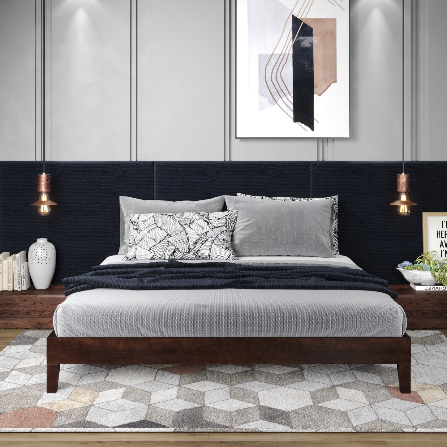 Nix King Platform Bed Frame