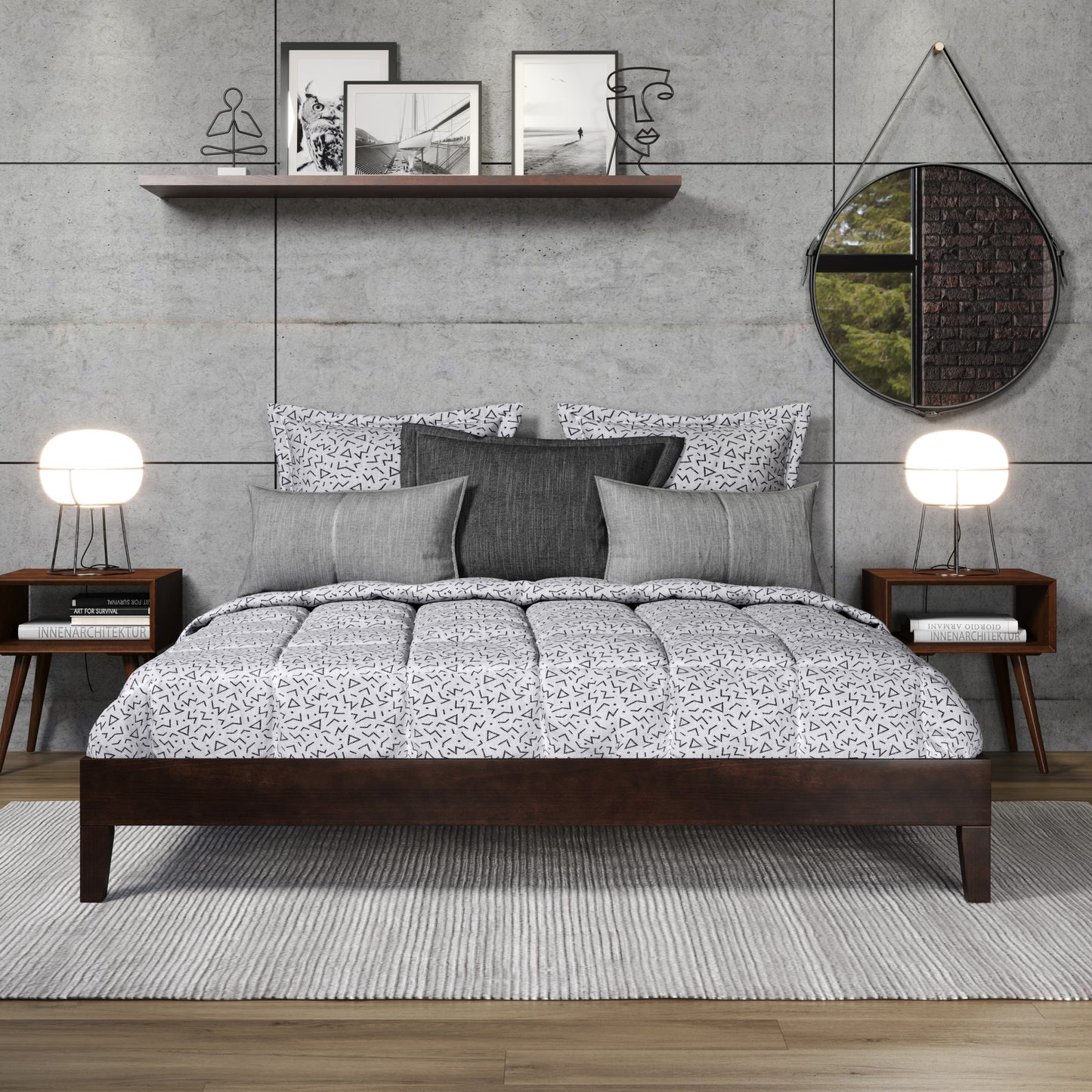 Nix King Platform Bed Frame