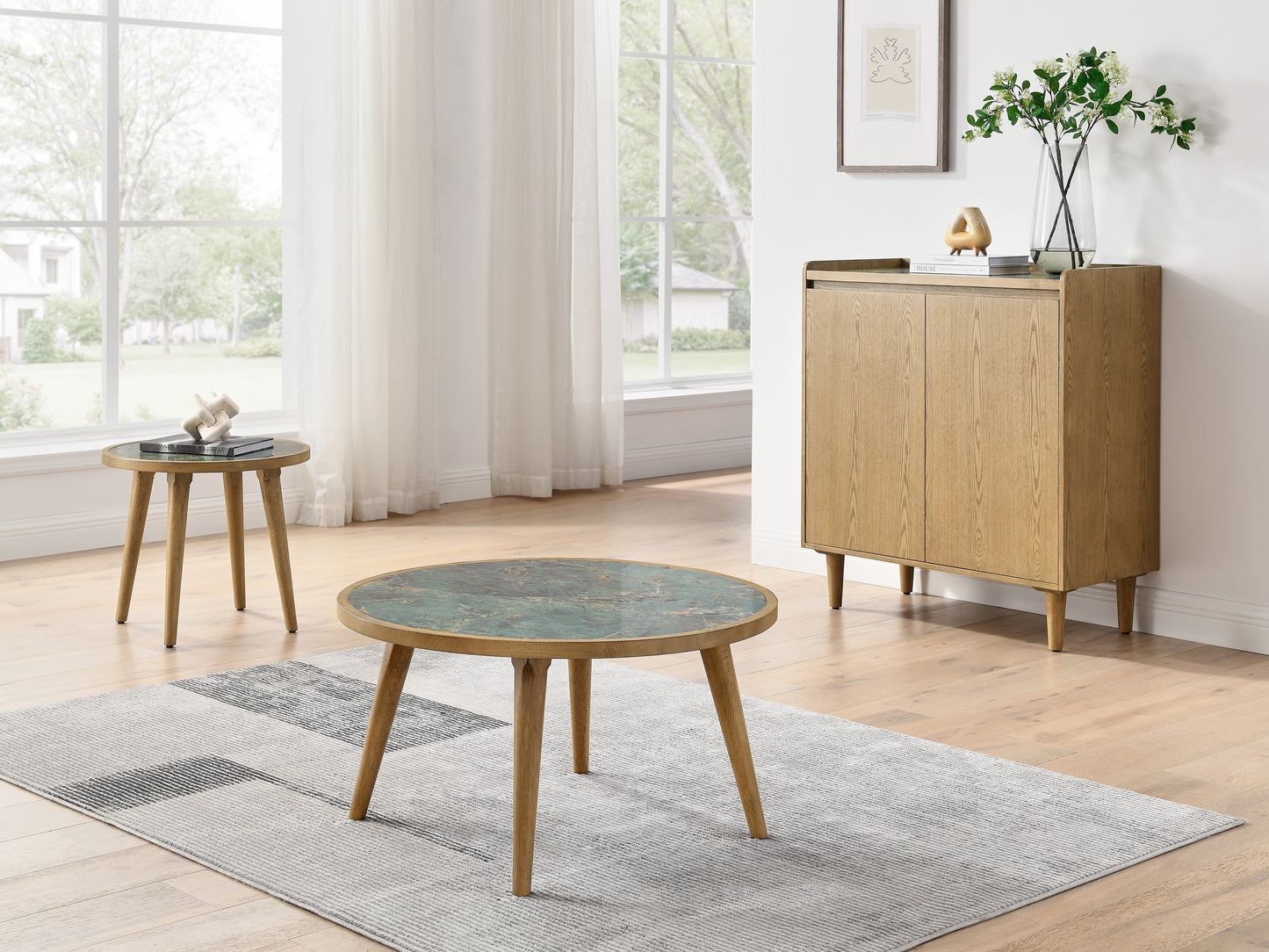 Novato Sintered Stone Top Bar Cabinet