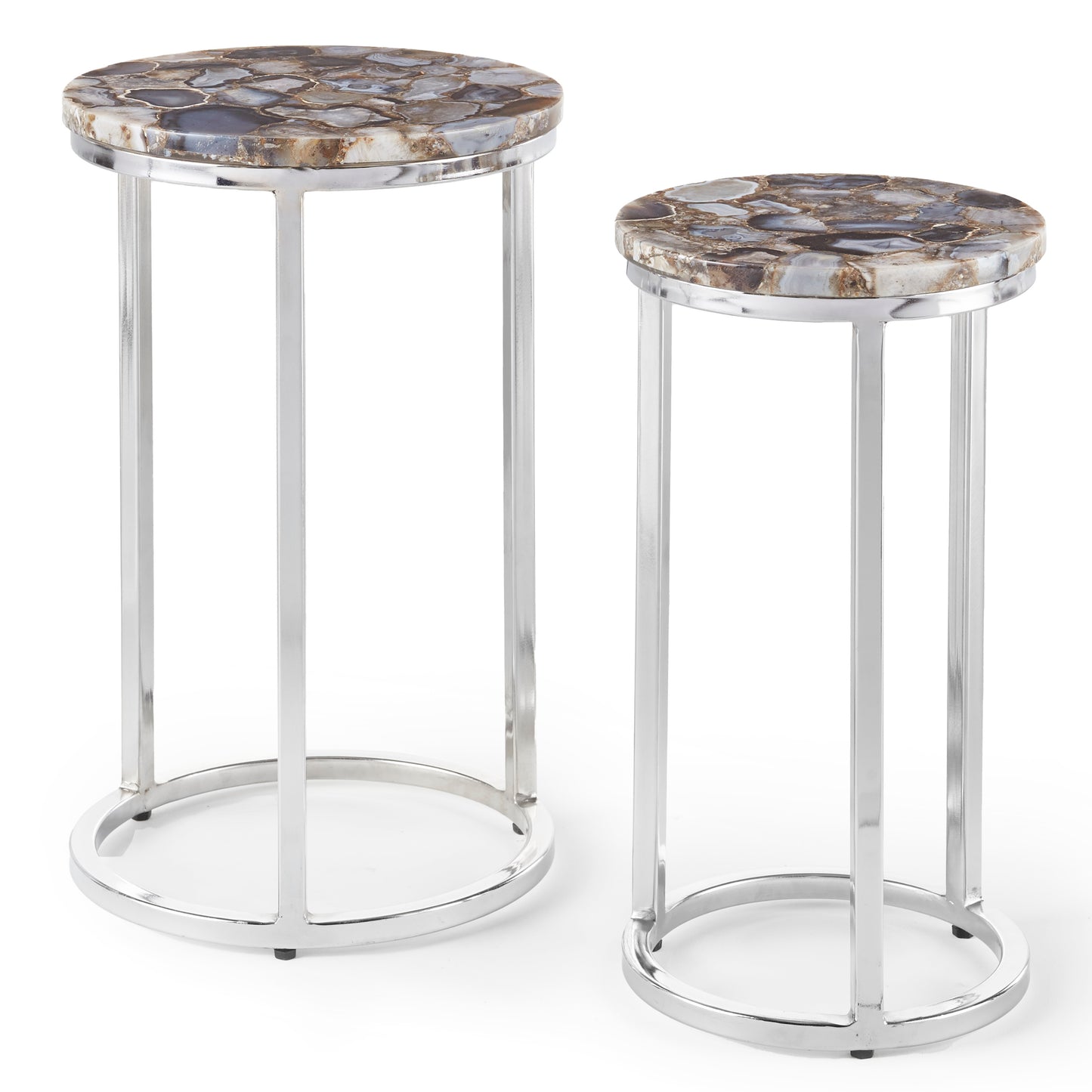 Onyx Agate Top Nesting Table - Set of 2