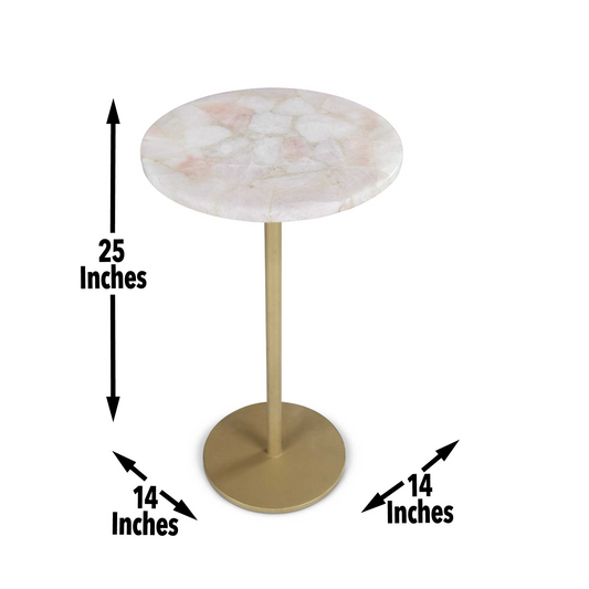 Rosie Rose Quartz Top Chairside