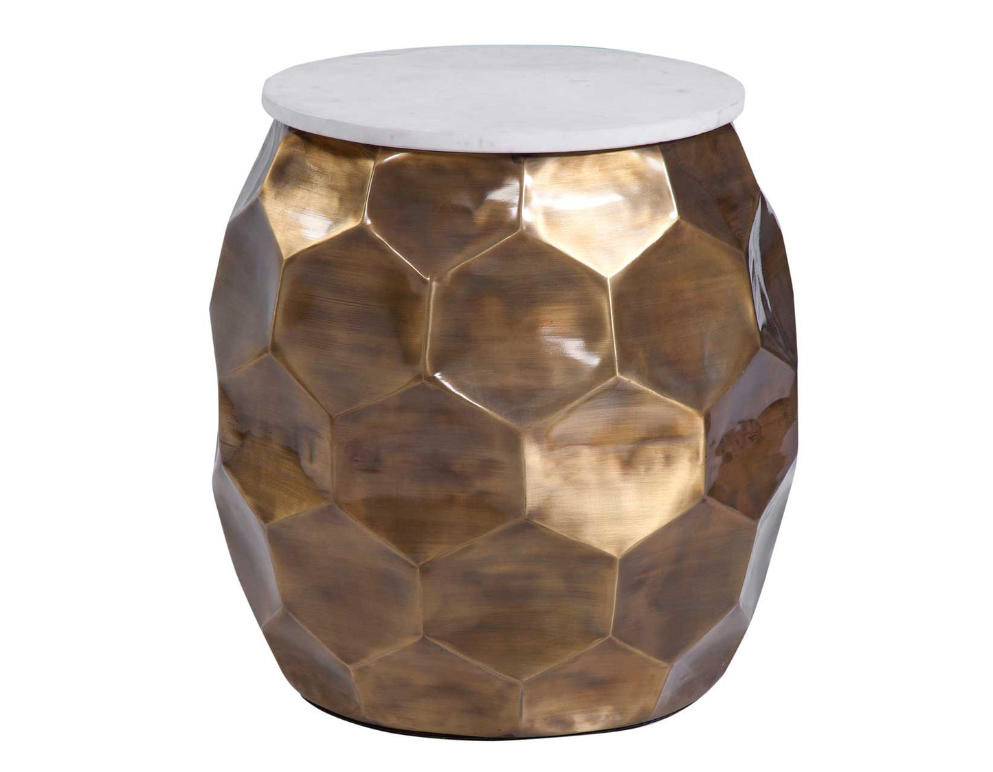 Aurelia Hex Drum Accent Table