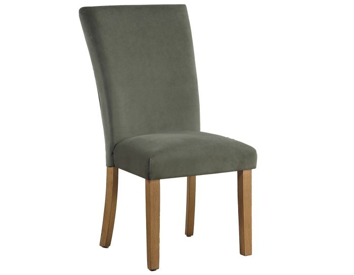 Set of 2 Artemis Side Chairs, Green Velvet