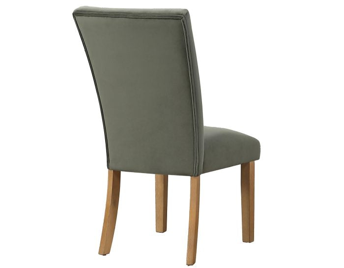 Set of 2 Artemis Side Chairs, Green Velvet