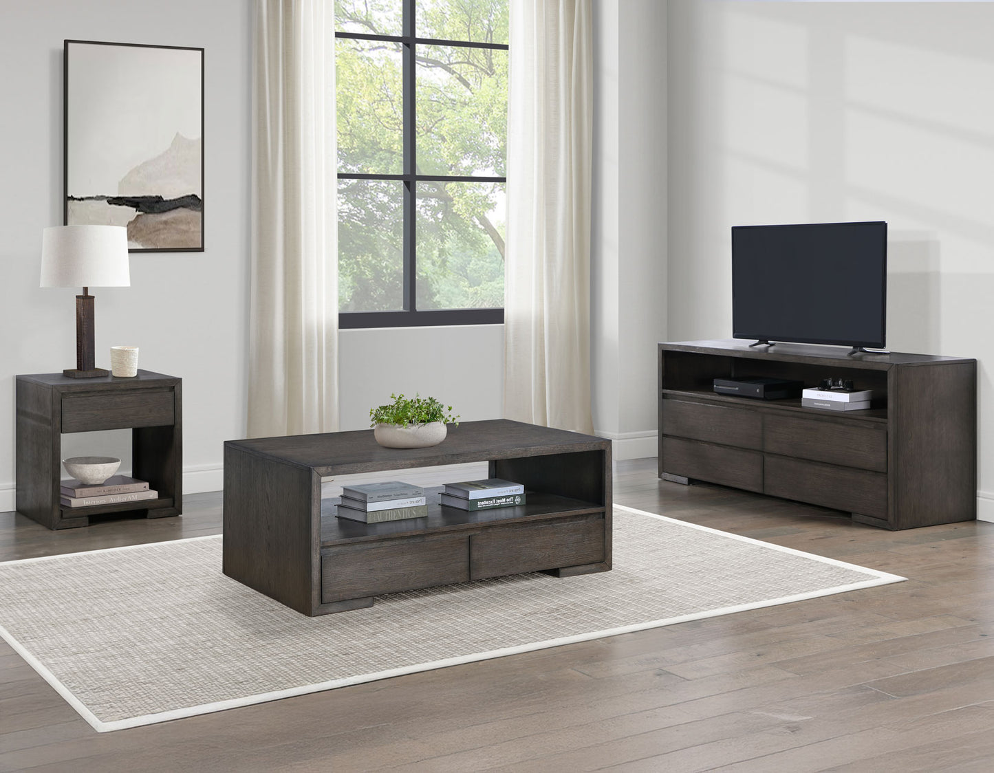 Modern Oak Nightstand